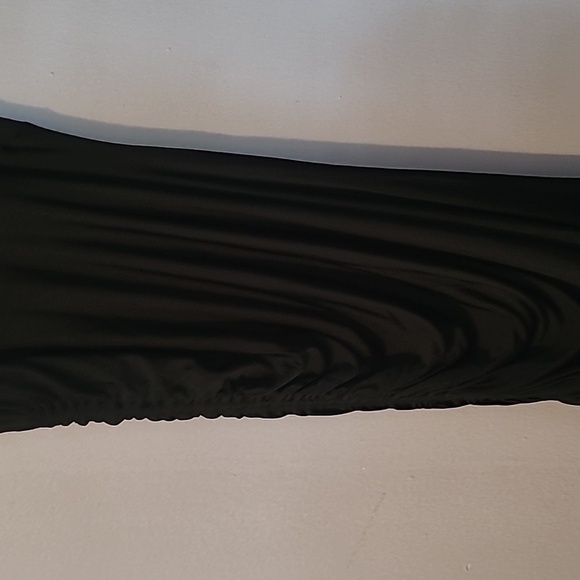 Intimately Free People Black Slinky Stretchy Ruched Side Little Black Dress Sz S - Picture 8 of 12